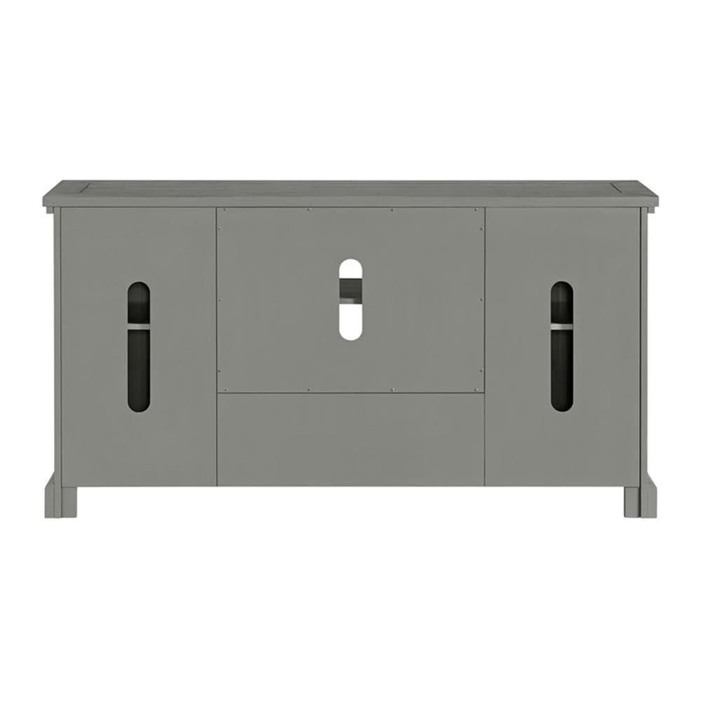 Martin Svensson Home Beach House Solid Wood TV Stand for TVs up to 70", Dove Grey