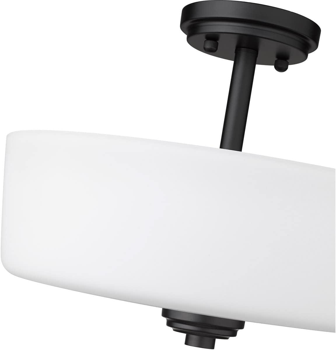 Z-Lite Arlington 3 - Light Semi-Flush Mount in  Matte Black