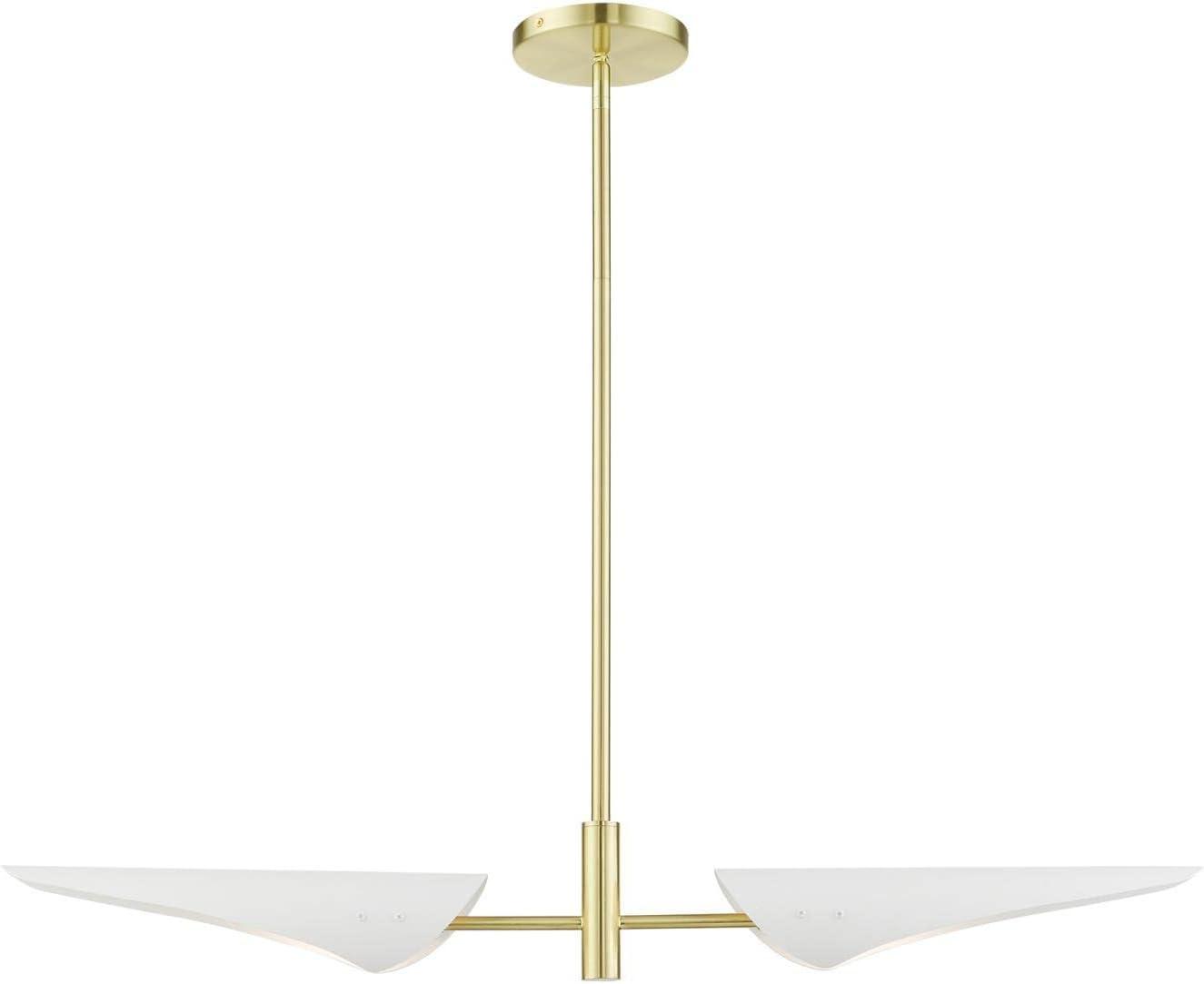 Livex Lighting Capistrano 2 - Light Chandelier in  Satin Brass