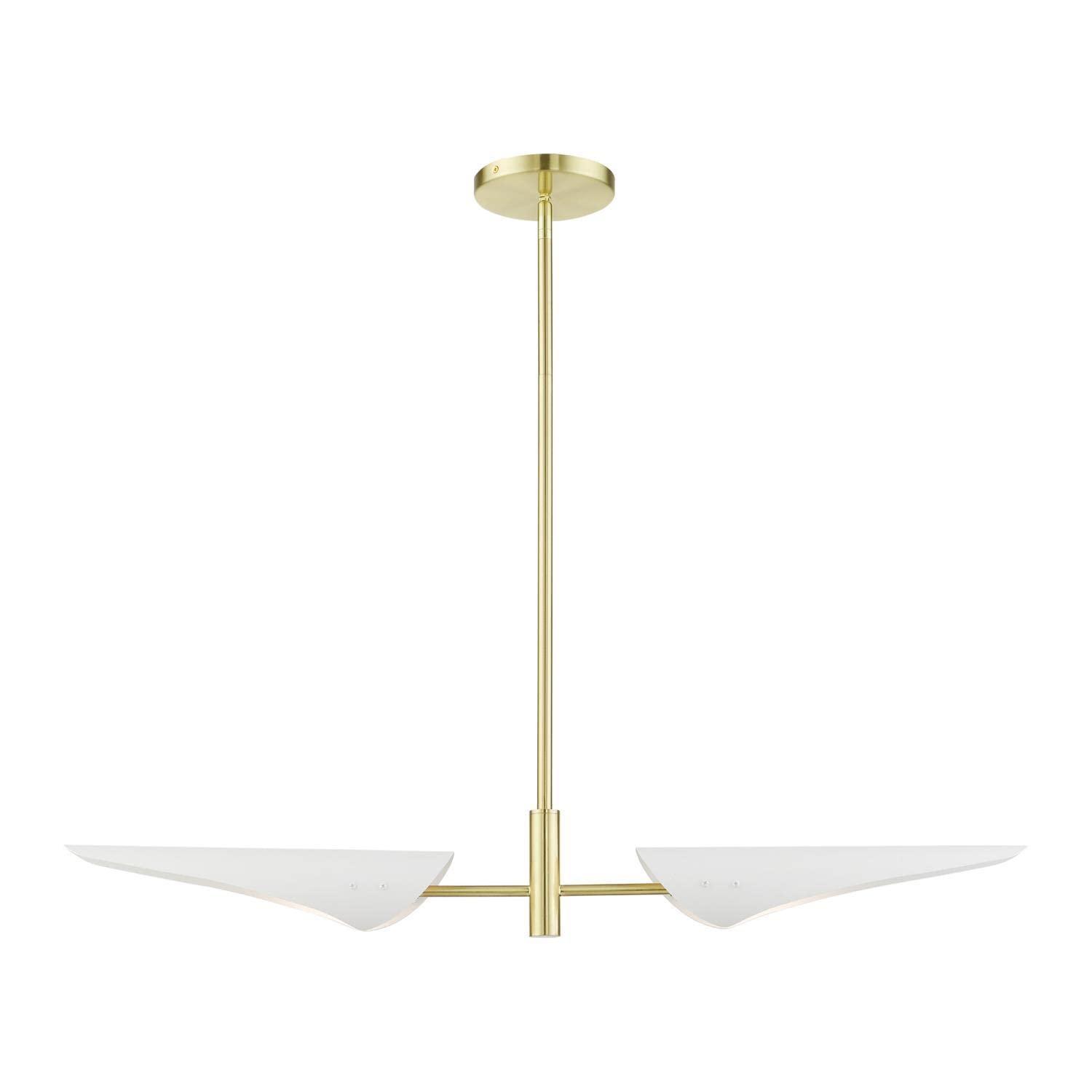 Livex Lighting Capistrano 2 - Light Chandelier in  Satin Brass