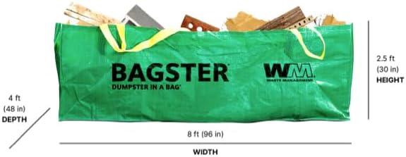 Waste Management Bagster Dumpster in a Bag Green