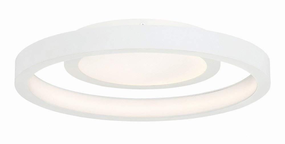 George Kovacs Knock Out 14" Wide White LED Modern Ceiling Light