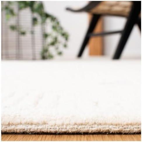 SAFAVIEH Textural Vince Geometric Area Rug, Ivory, 4' x 4' Square