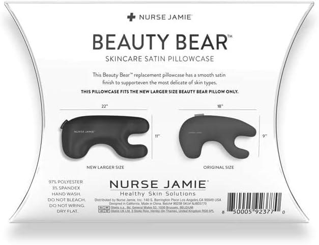 Nurse Jamie Beauty Bear Pillowcase (Mesh, Silky Black)