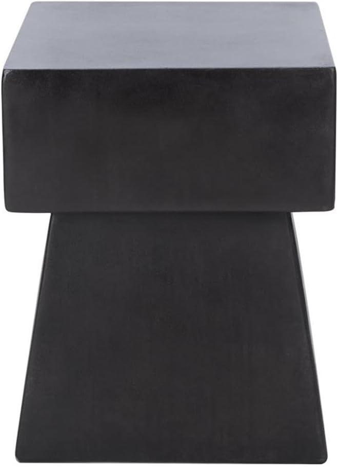 Zen Accent Stool - Indoor/Outdoor - VNN1000 - Black - Safavieh
