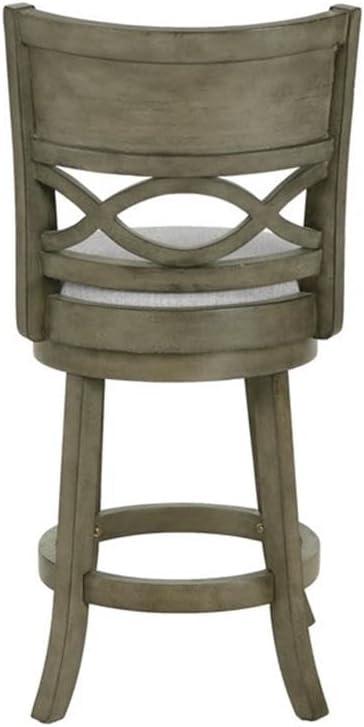 New Classic Furniture Manchester 24" Solid Wood Counter Stool in Olive Gray