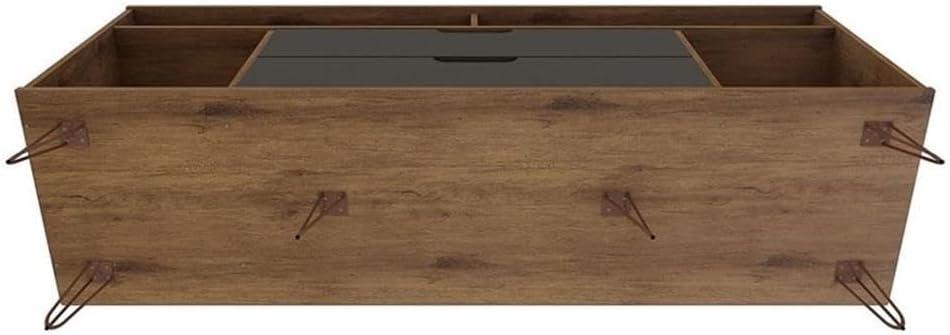 Rockefeller TV Stand for TVs up to 60'': Media Console with Storage - Manhattan Comfort