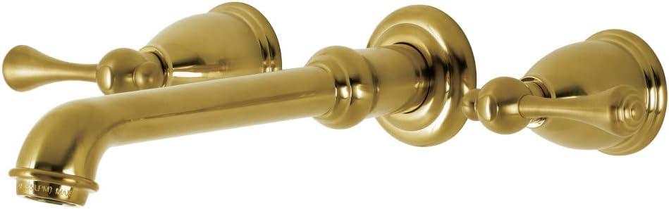 Kingston Brass English Country Two-Handle 3-Hole Wall Mount Bathroom Faucet