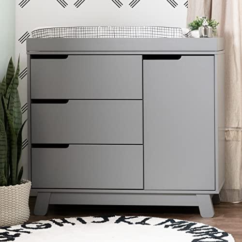 Hudson Modern 3-Drawer GreenGuard Certified Dresser with Changing Table