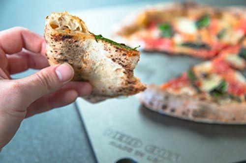 High-Performance Steel Pizza Baking Stone with Flaxseed Oil Seasoning