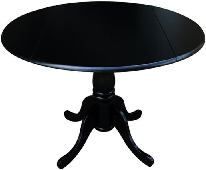 42" Mason Round Dual Drop Leaf Dining Table - International Concepts