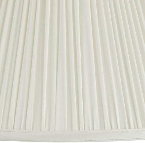 Springcrest Beige Mushroom Pleated Medium Empire Lamp Shade 7" Top x 16" Bottom x 12" Slant x 11.25" High (Spider) Replacement with Harp and Finial