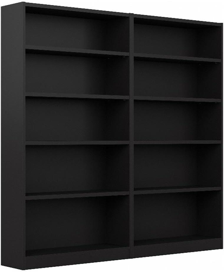 Bush Furniture Universal 5 Shelf Bookcase Set of 2