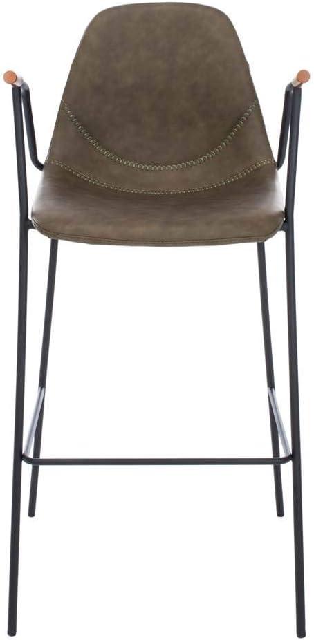 Chaliah Upholstered 30'' Counter Stool with Metal Frame