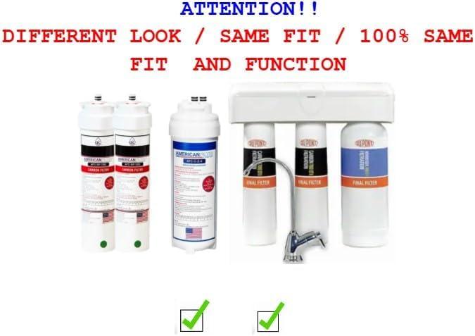 AFC™ # AFC-DP-CZDP, Compatible with Dupont® WFQT390005 Water Filter System set of WFQTC90001 and WFQTC70001 -Made in U.S.A. - 1 Year Pack includes AFC-DP-CB2 (4 Pack) , AFC-C-Z-4 (2 Pack)