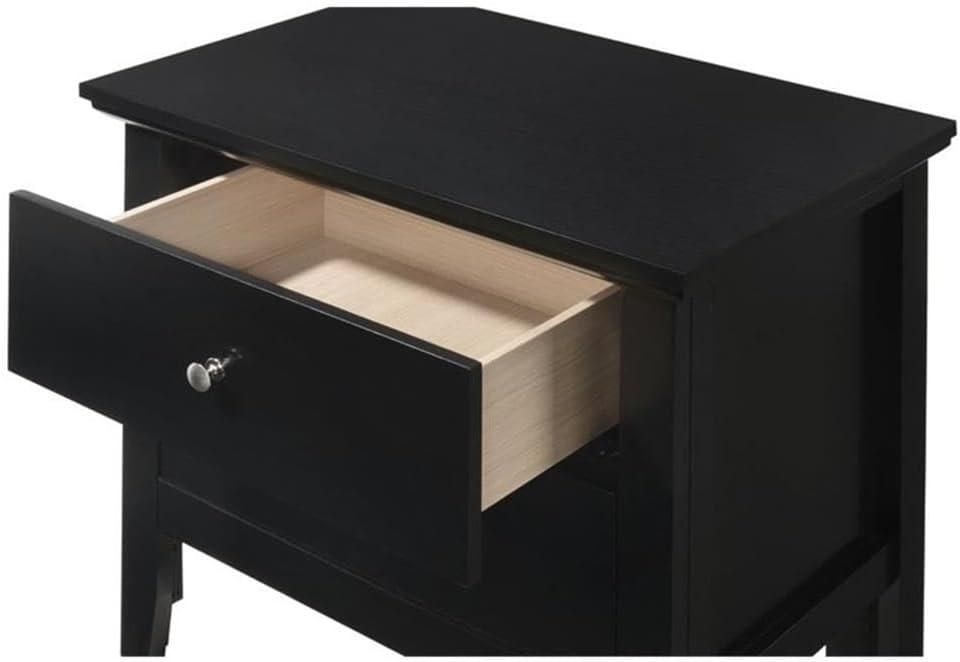 Primo Beige 2-Drawer Nightstand with Nickel Hardware