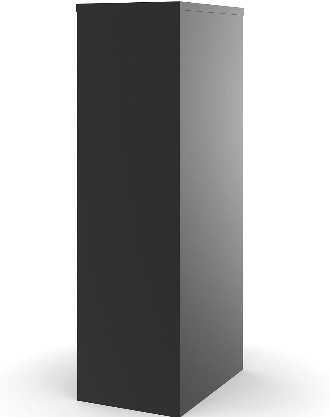 Staples Commercial 4-Drawer Vertical File Cabinet Locking Letter Black 22"D (22337D)