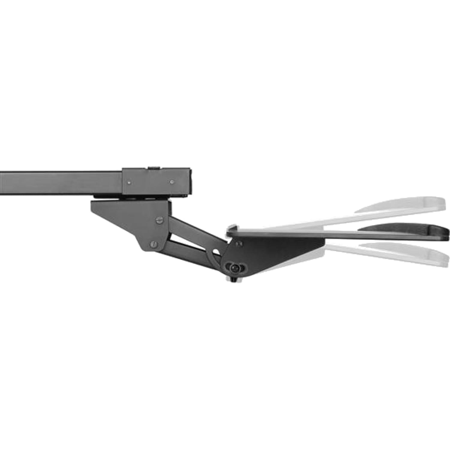 Adjustable Black Steel and Plastic Under-Desk Keyboard Tray