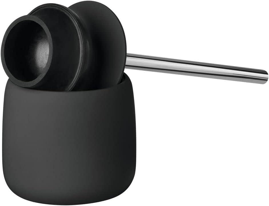 Blomus SONO Black Decorative Toilet Plunger and Holder