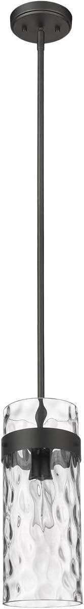 1 Light Pendant In Transitional Style-15 Inches Tall And 5.5 Inches Wide-Matte Black Finish Z-Lite 3035P6-Mb