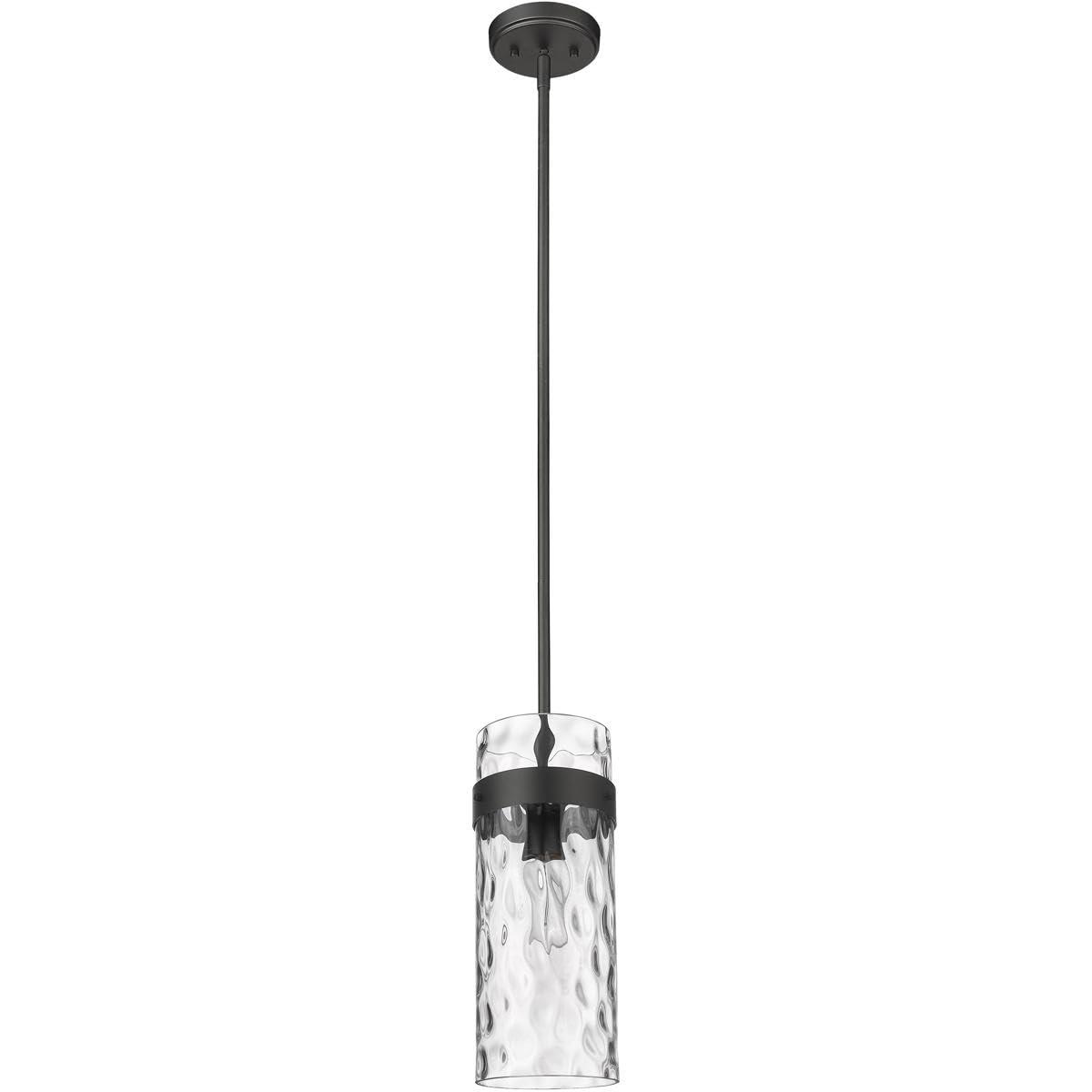 Z-Lite Fontaine 1 - Light Pendant in  Matte Black