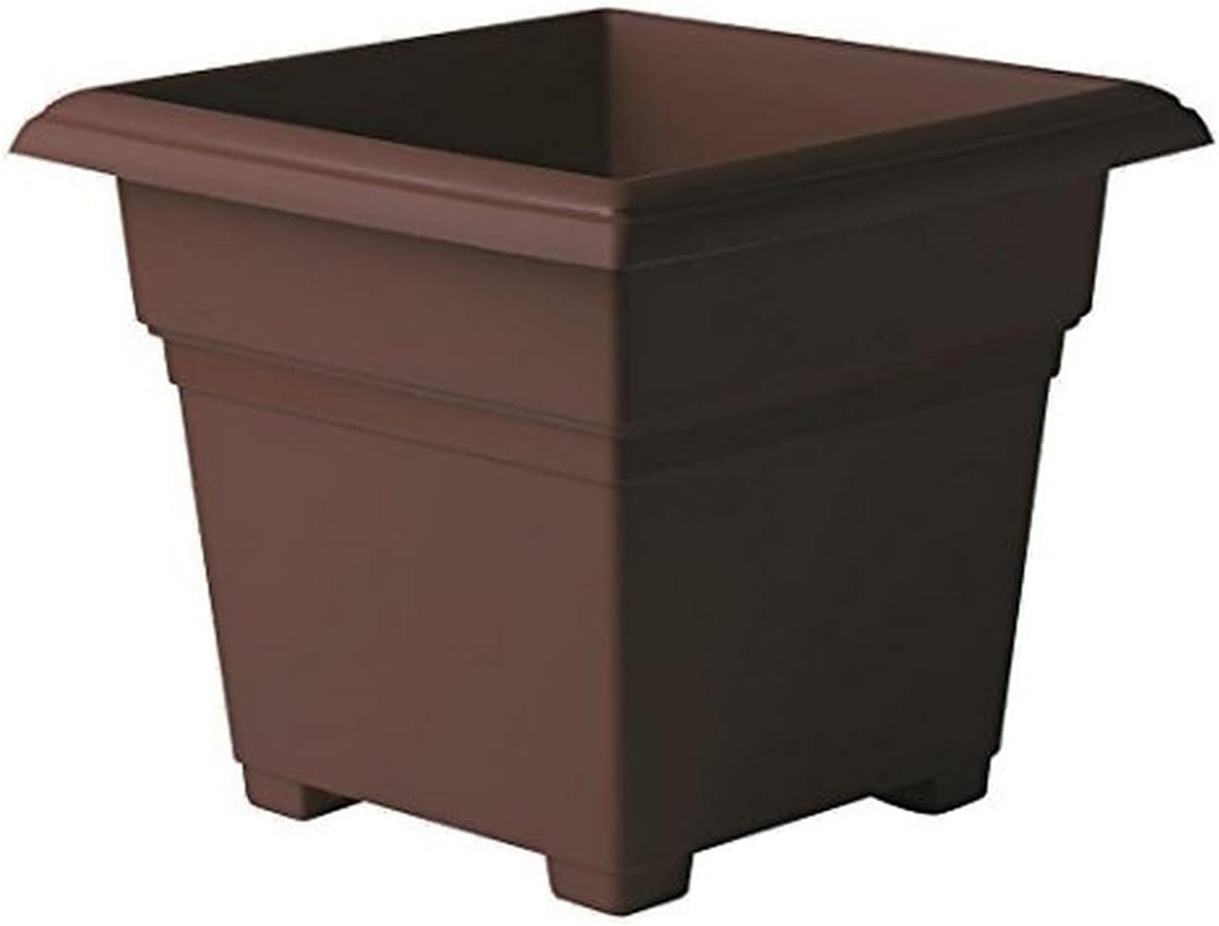 Novelty Countryside Square Tub Planter, Brown, 14 Inch