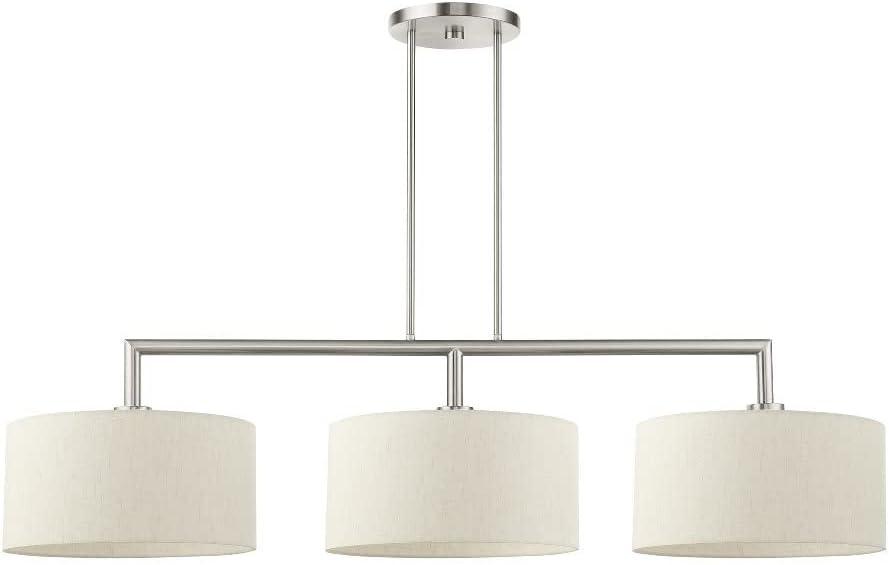 Livex Lighting Meridian 3 - Light Chandelier in  Brushed Nickel