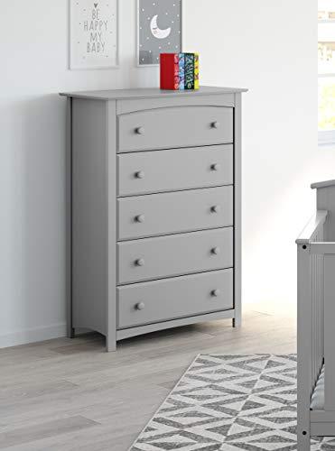 Pebble Gray Kenton 5-Drawer Nursery Chest