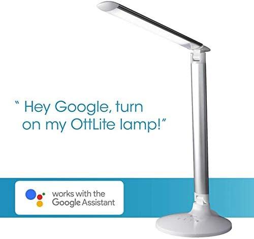 OttLite OttLite Command LED Desk Lamp with Voice Assist - Google Home and Amazon Alexa Compatible, USB
