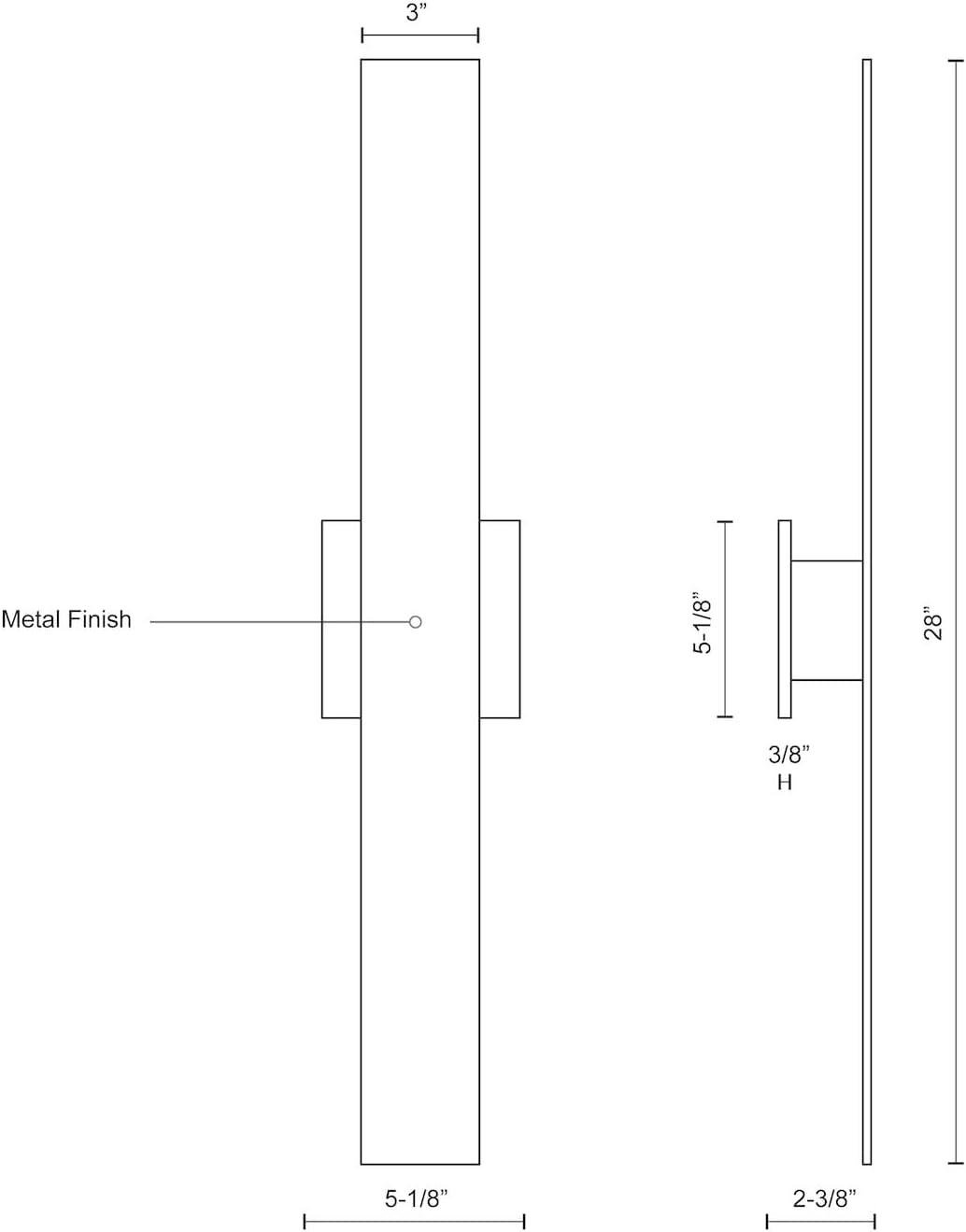 Vesta Aluminum LED Wallchiere