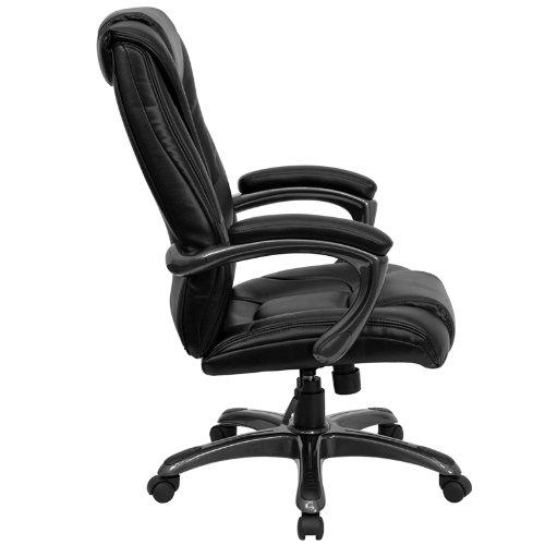 Ergonomic High-Back Black LeatherSoft Executive Swivel Office Chair
