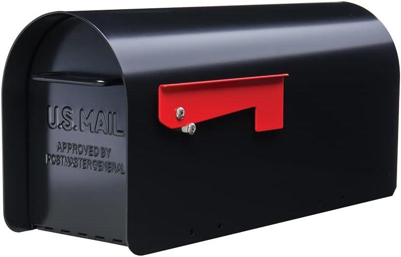 Architectural Mailboxes Ironside Post Mount Mailbox Black