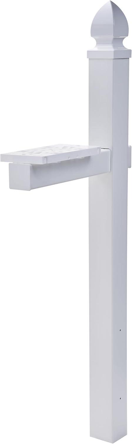 Architectural Mailboxes Whitley 4x4 Slip Over Plastic, Mailbox Post in White