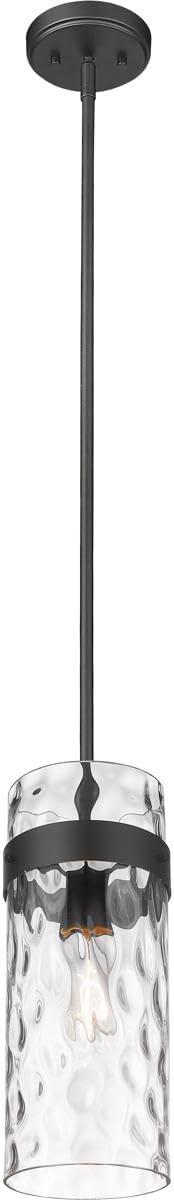 1 Light Pendant In Transitional Style-15 Inches Tall And 5.5 Inches Wide-Matte Black Finish Z-Lite 3035P6-Mb