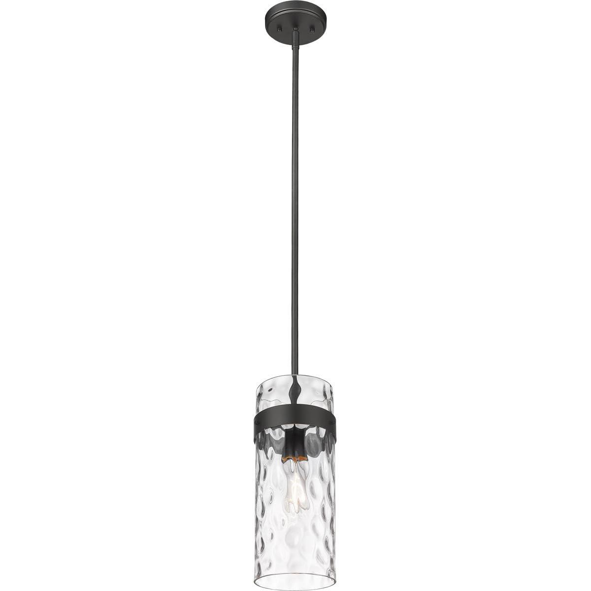 Z-Lite Fontaine 1 - Light Pendant in  Matte Black