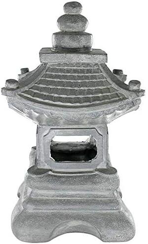 Chengdu Pagoda Gray Resin Asian Lantern Statue