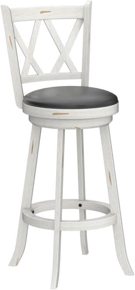 Havant Swivel Upholstered Counter Stool with Solid Wood Frame (Set of 2)