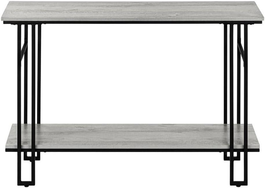 Monarch Specialties ACCENT TABLE - 48"L / GREY / BLACK METAL HALL CONSOLE