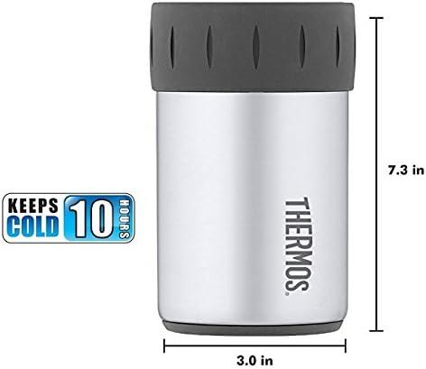 Thermos 12 oz. Insulated Stainless Steel Beverage Can Insulator - Silver/Gray