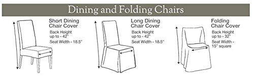 Scroll Classic Box Cushion Dining Chair Slipcover