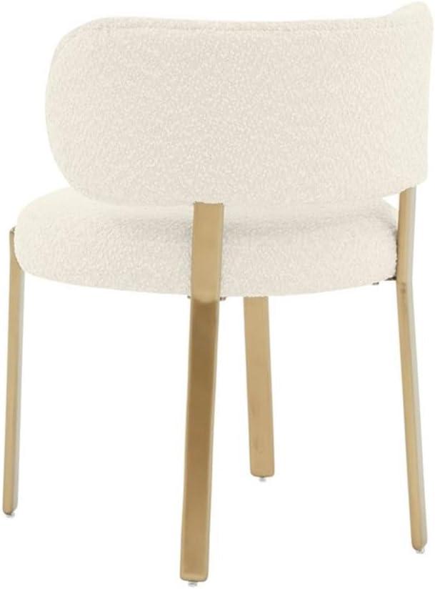 Pemberly Row Modern / Contemporary Cream Boucle Dining Chair