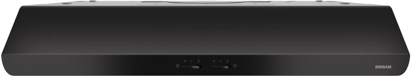 Broan NuTone Broan NuTone 30" Steel 250 CFM Convertible Under Cabinet Range Hood with Mesh Filter BKSH130BL