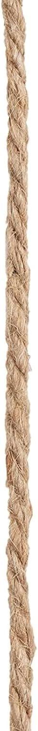 Bright Creations 100 Feet 5mm Thick Twisted Nautical Rope for Crafts and Gift Wrapping - Decorative Hemp Jute String Twine (Brown)