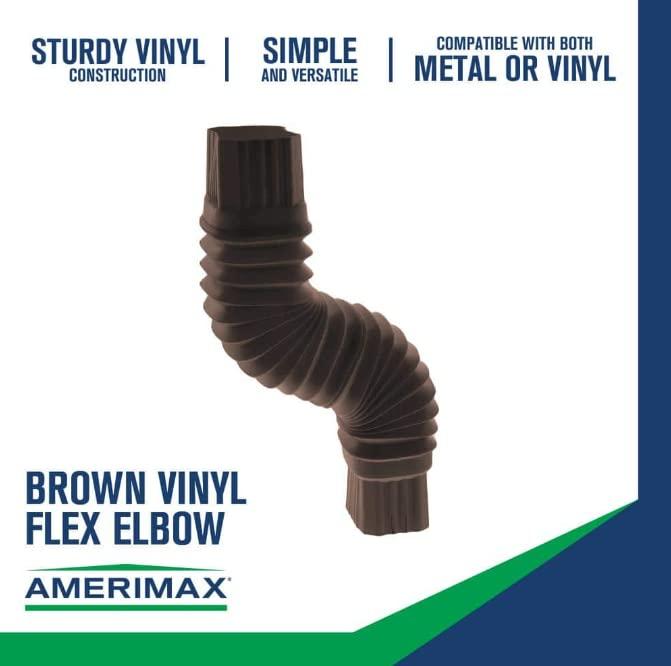 Amerimax 2'' x 3'' Flex-Elbow, Brown