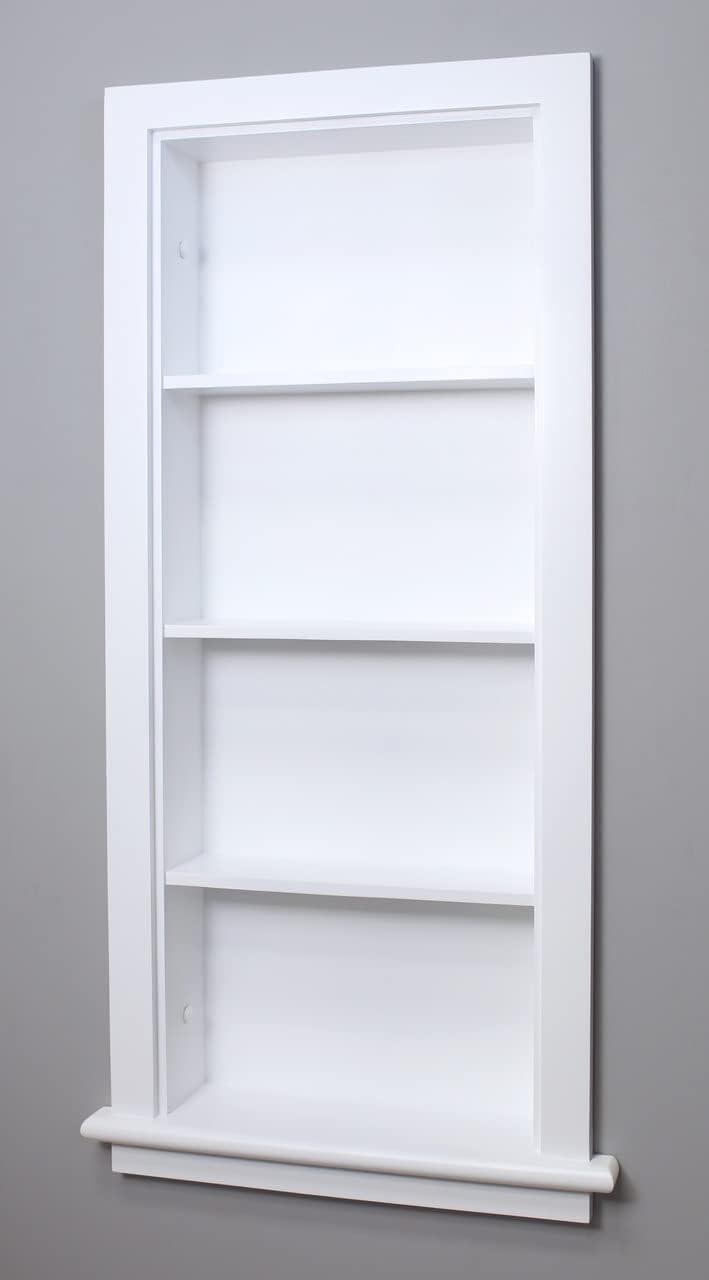 14X36 Aiden Recessed Wall Niche With Plain Back And Three Shelves