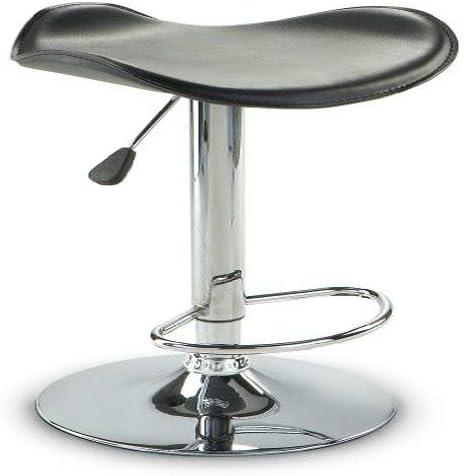 AmeriHome Adjustable Swivel Seat Backless Bar Stool with Polished Chrome Plated Steel Base