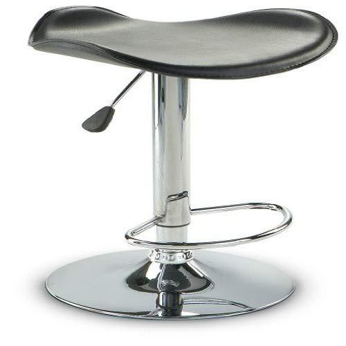AmeriHome Adjustable Swivel Seat Backless Bar Stool with Polished Chrome Plated Steel Base