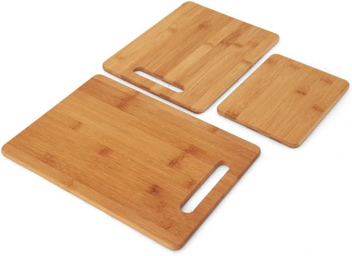 Farberware 3-piece Bamboo Cutting Board Set, 6x8-inch, 8.5X11-inch and a 9.5x13-inch