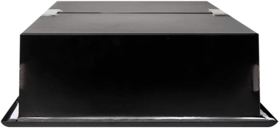 ALFI brand 12 x 24 Black Matte Stainless Steel Vertical Double Shelf Bath Shower Niche