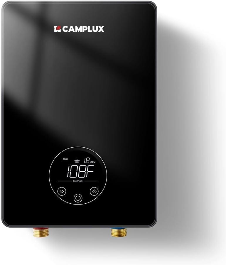 Camplux Black 1.8 GPM Tankless Electric Water Heater 6kW 240V